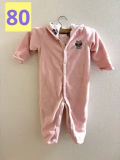 HYSTERIC mini ヒステリックミニ ピンクロンパース 80 冬