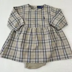EAST BOY チェック柄ワンピース ベージュ　70