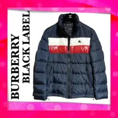 ☘️ 美品 バーバリーブラックレーベル ダウン 紺 ネイビー Mサイズ ☘️