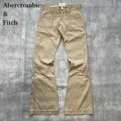アバクロンビー&フィッチ【S】ブーツカットパンツ ローライズ パッチポケット