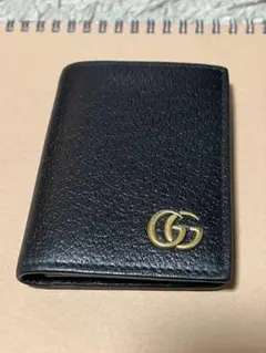 GUCCI ブラックレザーカードケース