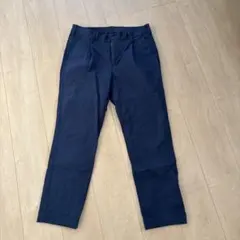 ネイビー ゴム入り チノパン