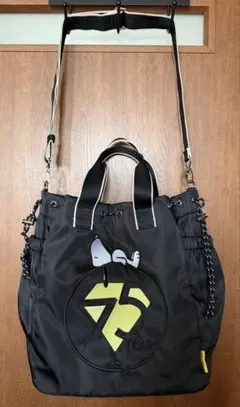 スヌーピー PEANUTS75周年記念2wayバッグ×しまむら♡ブラック♡