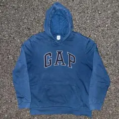 00s OLD GAP鬼フェード ジップアップパーカー 珍カラー y2k 短丈