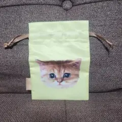 PAUL & JOE 猫柄 巾着ポーチ