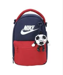 お値下げ早い者勝ちNIKE ランチバッグ 保冷 ショルダー付き 紺赤 新品