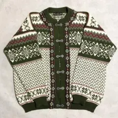 nordstrikk チロリアン ニット カーディガン メタルフック XL