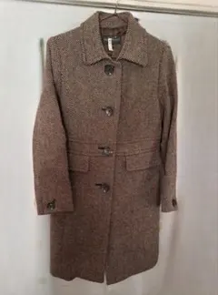 KOFI COLLECT ヘリンボーン柄 ロングコート M