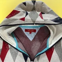 tommy girl アーガイル柄 フード付き　サイズSのサムネイル
