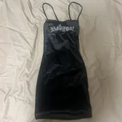 H&M Divided ベロア キャミワンピース