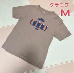 graniph グラニフ 半袖 Tシャツ IKAKU イカク ブラウン M