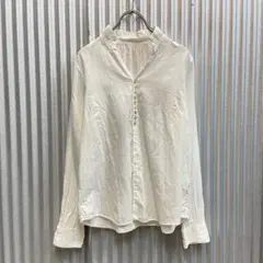 パラスパレス Pallas Palace スタンドカラー ブラウス 白シャツのサムネイル