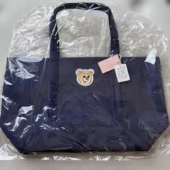 オールドテディガール ワッペントートバッグ(大)ネイビー✳︎新品・未使用・タグ付き
