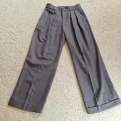 gu インタックワイドパンツ　M　グレー
