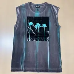 美品 DIESEL タンクトップ ノースリーブ プリントTシャツ XSのサムネイル