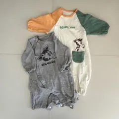 BEAMS mini 長袖ロンパース2枚セット70cm