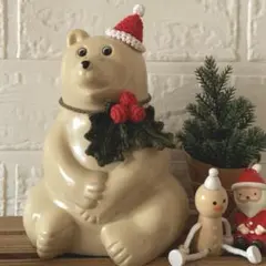 しろくま貯金箱用❁⃘*.゜ヒイラギチョーカー&とんがり帽子2点セット