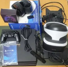 PlayStation4Pro1TB PSVR後期 純正ヘッドセット おまけ2つ