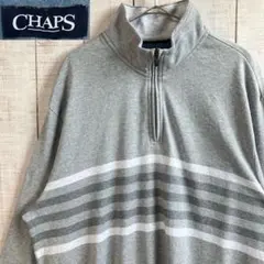 チャップス　古着　長袖　ハーフジップ　スウェット アメカジ