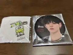 TREASURE ヨシ 缶バッジ サンリオ キーホルダー はぴだんぶいセット