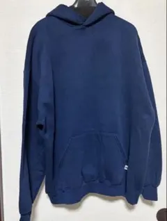 【USA製】古着ラッセル Russell 90s パーカー スウェット　ネイビー