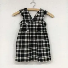 ☆【petit main】 チェック柄ワンピース 90　超美品