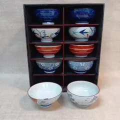 Y37-3/呉福 作/染錦唐花画 猪付向附/肥前男山/共箱/懐石道具/懐石料理