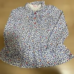120cm ミキハウス 花柄 長袖カットソー　美品☆