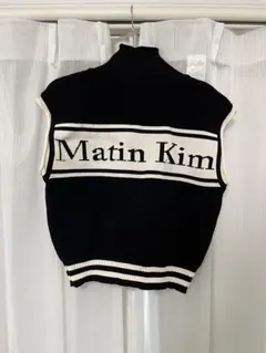 r_17様専用】 MATIN KIM スペルポイント ストライプニットベスト