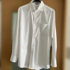 UNIQLO スーパーノンアイロンシャツ M 白 スリムフィット 綿100%