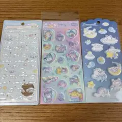 【国内正規品】シナモロール　ボンボンドロップシール　すりガラス風シール　3点