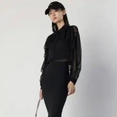 ZARA ザラ　セミシアーダブルフリルシャツ