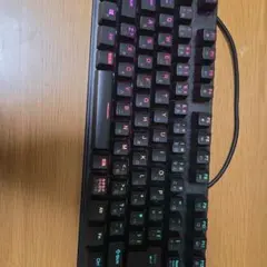RGBメカニカルキーボード 日本語配列 赤軸