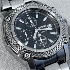 【稼働・美品】SEIKO クロノグラフ 7T62-0GN0