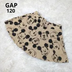 美品】GAP　120　フレアスカート　スカート　インナーパンツ付　ミッキー