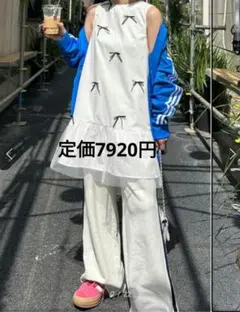 Alley by w closet リボンワンピース 　チュニック　ホワイト