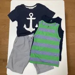 男児夏服上下セットH&M