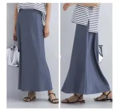 green label relaxing サテンナロースカート