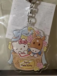 JRAターフィーくん×キティちゃん　アクリルキーホルダー2022年非売品　未使用