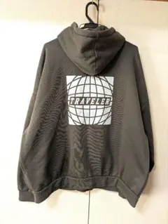 dazy グレー フード付きジップアップパーカー スウェット上下