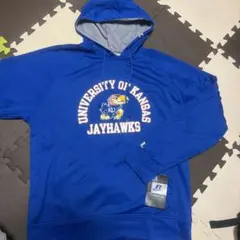 レア【タグ付き】ラッスルアスレチック カンザスジェイホークス バスケ パーカー