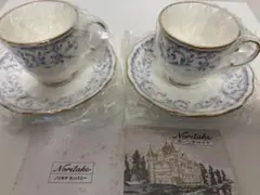 【新品未開封】Noritake ボーンチャイナ　高級カップ・ソーサー 2個セット