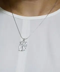 新品未使用 earyear エイシェント スクエアプレート ペンダントネックレス