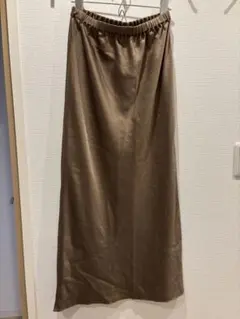 レプシム　サテンロングAラインスカートのサムネイル