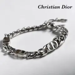 極美品/現行【Dior】ブレスレット CDロゴ アイコン チェーンリンク