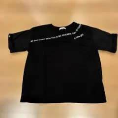 PINK-latte ブラック 半袖Tシャツ Sサイズ