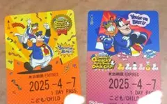 ディズニーリゾートライン◆フリーきっぷ◆ディズニー・パルパルーザ◆ドナルド
