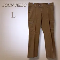 カーゴパンツ チノパン センタープレス ポケット ストレッチ ストレート L相当