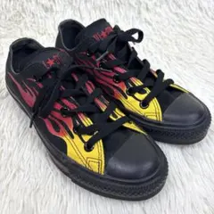 美品コンバース CONVERSE ALL STARファイヤーパターン スニーカー