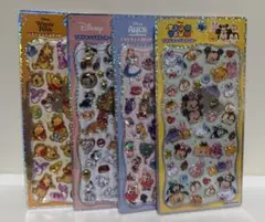 【正規品】プチドロップステッカー　ディズニー　キノピオ　ツムツム　アリス　4枚